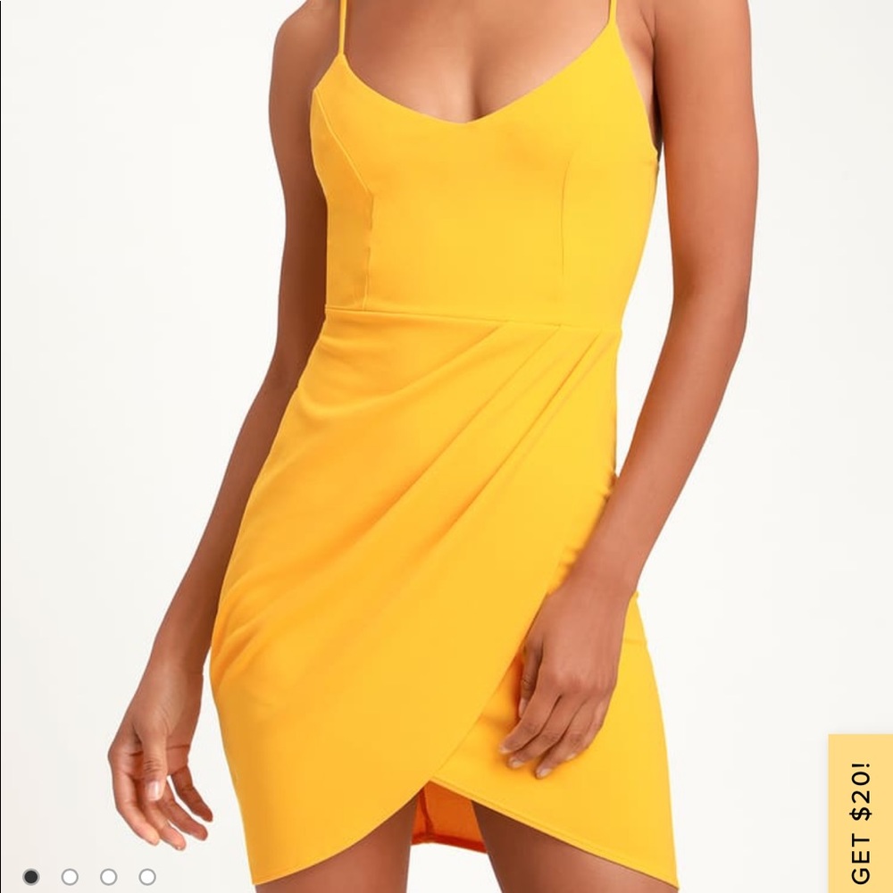 Lulus Yellow Bodycon Dress